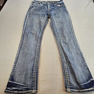 Stylish Blue Flare Women's Jeans